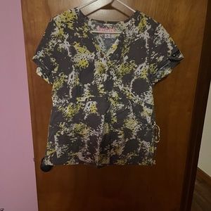 Koi Medium Scrub Top with side draw string